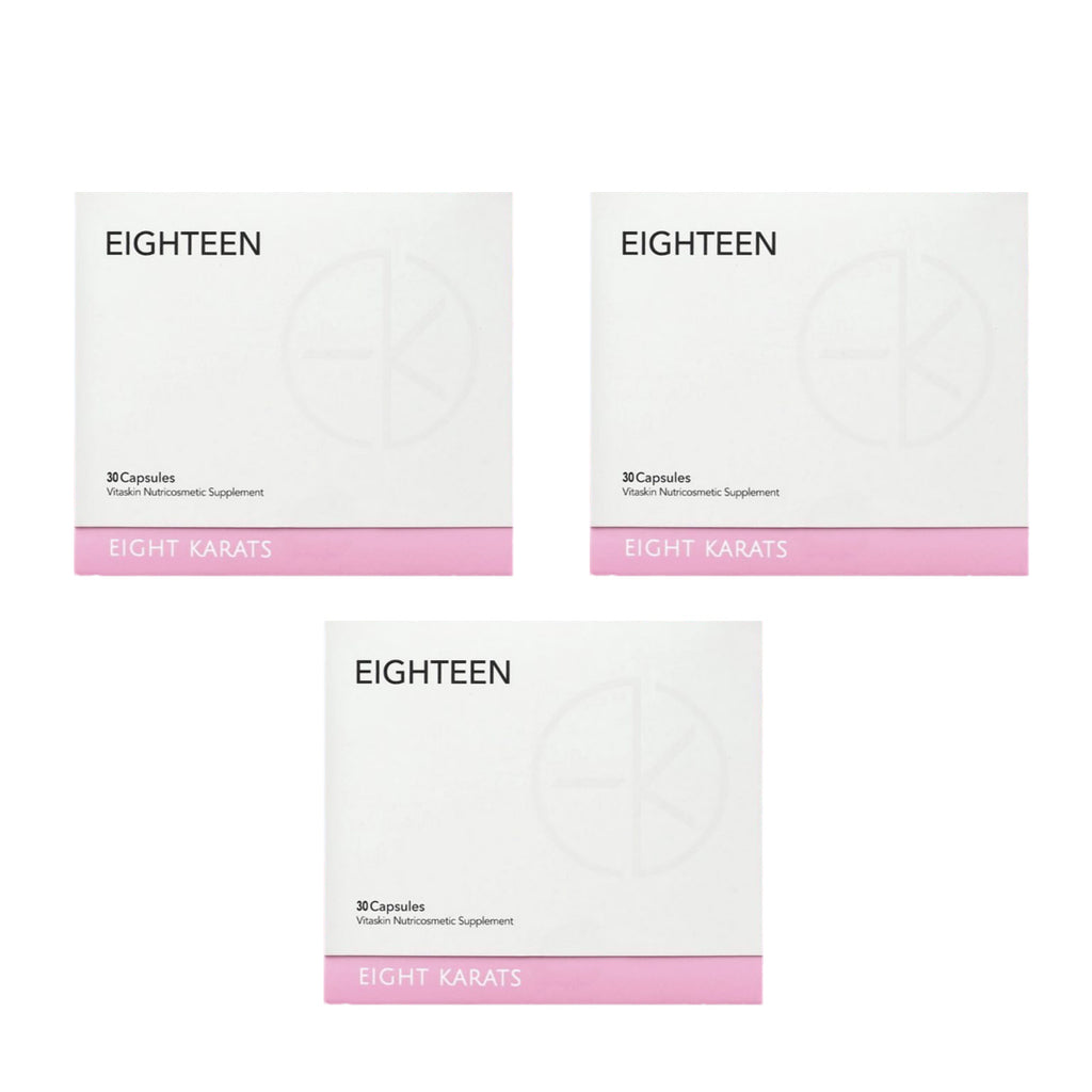 Eight Karats Eighteen Vitaskin Nutricosmetic Beauty Supplement [Bundle of 3] - NETTNETTCLUB