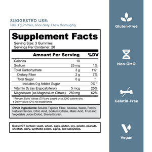 NEW Goli Nutrition Magnesium Gummies - Calm, Serenity and Balance 60 Gummies