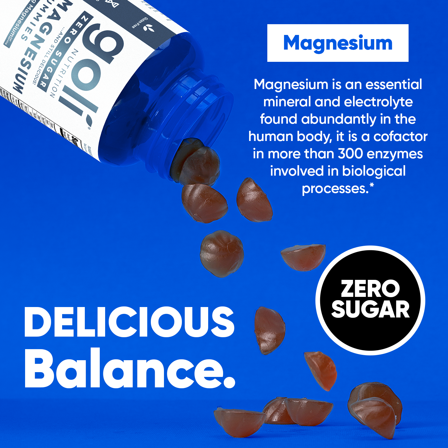 NEW Goli Nutrition Magnesium Gummies - Calm, Serenity and Balance 60 Gummies