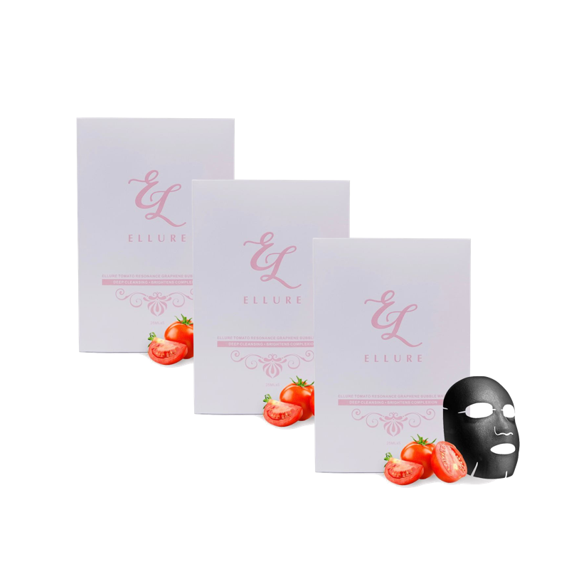Ellure Tomato Resonance Graphene Bubble Mask [3 Boxes] - NETTNETTCLUB